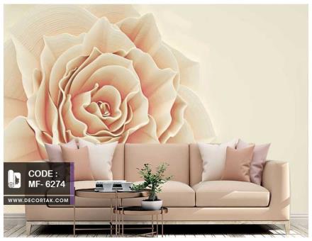 پوستر دیواری گل برجسته با طرح گل رز